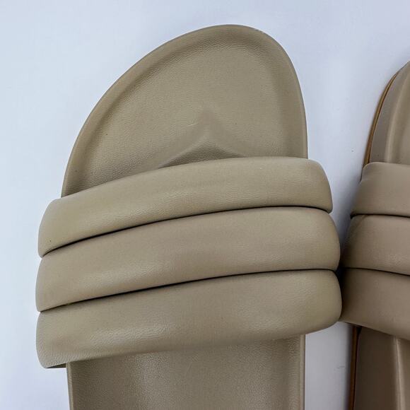 Beatrice Valenzuela Monocolor Sandalia Slides Sandals US Size 7 Taupe - Picture 9 of 14